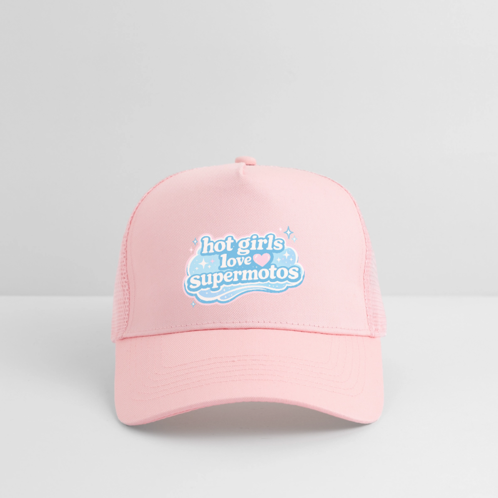 Hot girls love supermotos Trucker Cap - Hellrosa