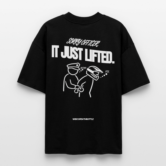 Sorry Officer Oversize T-Shirt - Schwarz