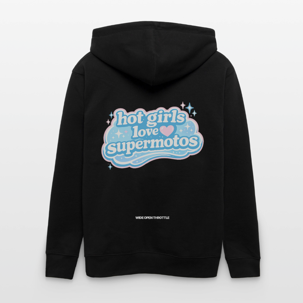 Hot girls love supermotos Zipper - Schwarz