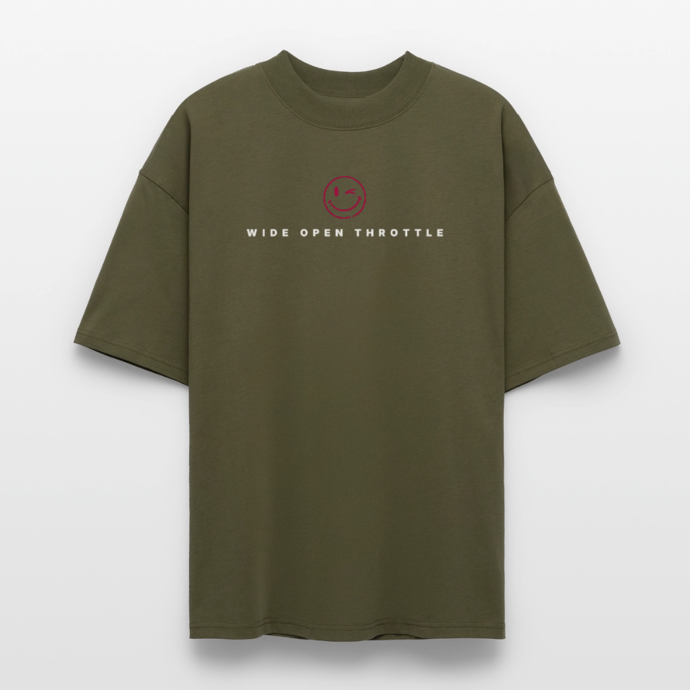 Good Luck Catching Me Oversize T-Shirt - Khaki