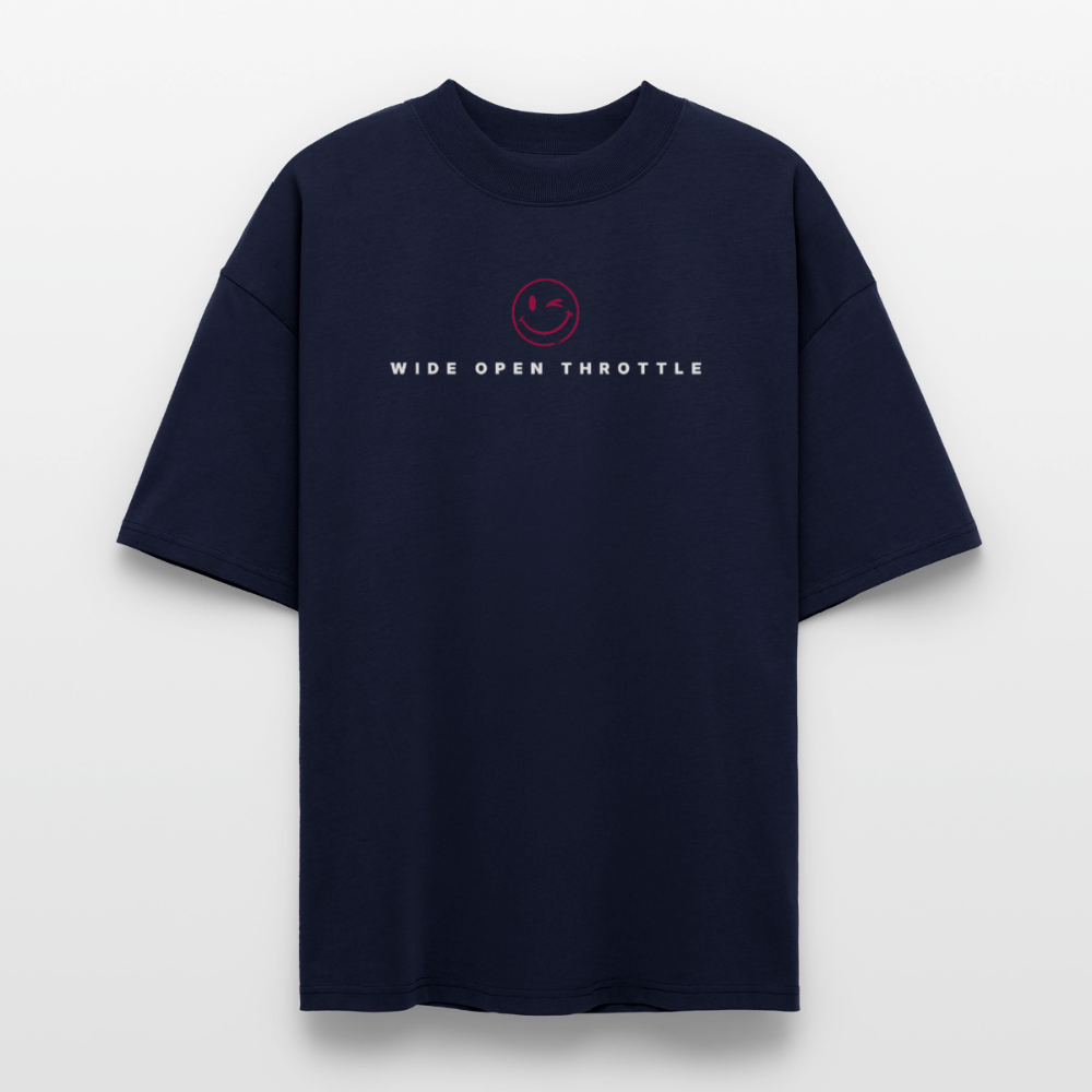 Good Luck Catching Me Oversize T-Shirt - Navy