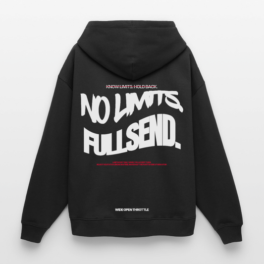 No Limits. Fullsend. Oversize Hoodie - Schwarz