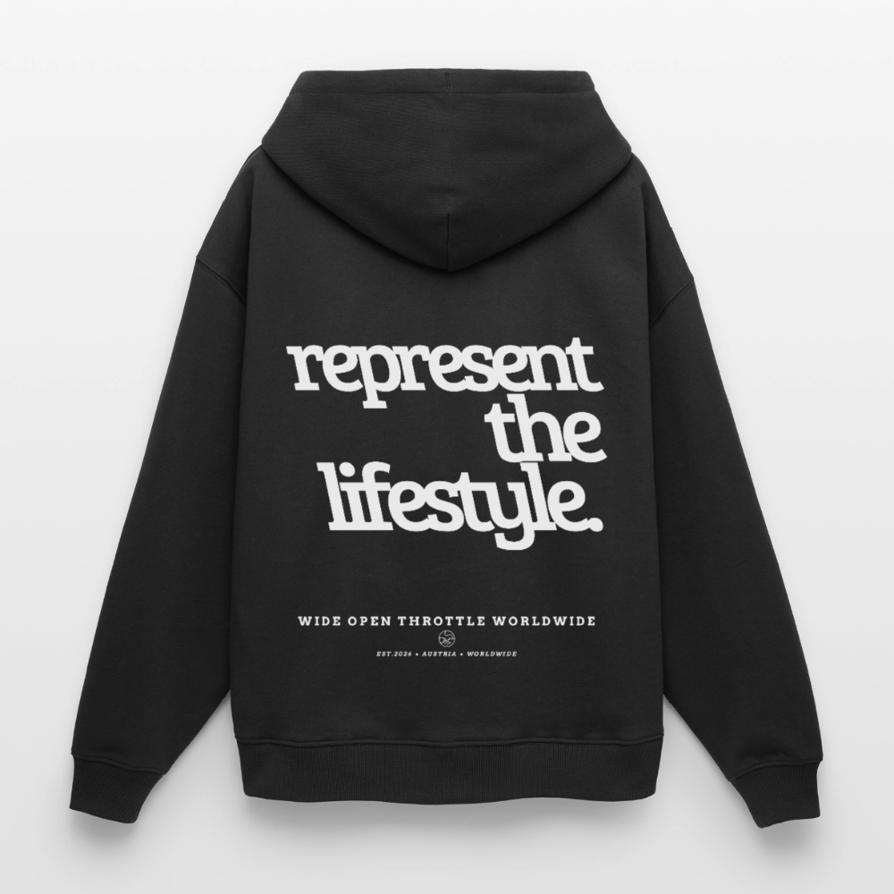 Represent The Lifestyle Oversize Hoodie - Schwarz