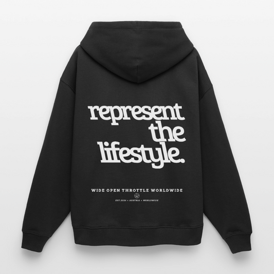 Represent The Lifestyle Oversize Hoodie - Schwarz